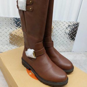 BANFF TRAIL Etiliwen women's tall warm brown water resistant boots